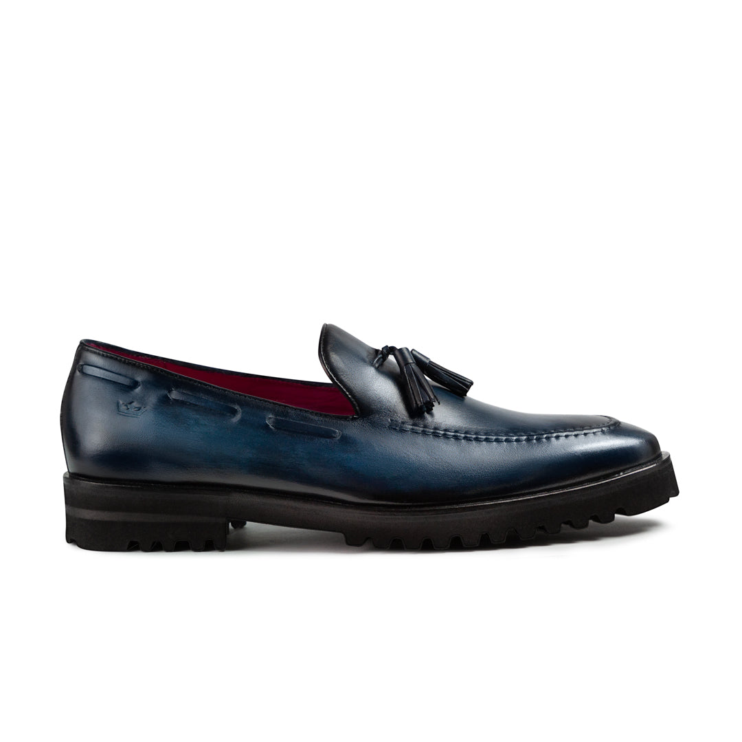 Mocasín Venetto Azul Suela Ultraliviana