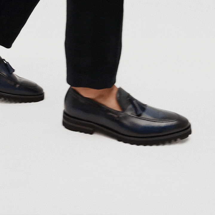 Mocasín Venetto Azul Suela Ultraliviana