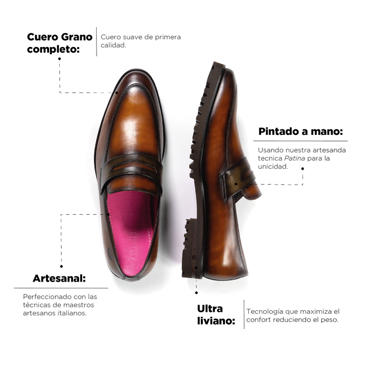 Mocasín Alessandro Plage Suela Ultraliviana
