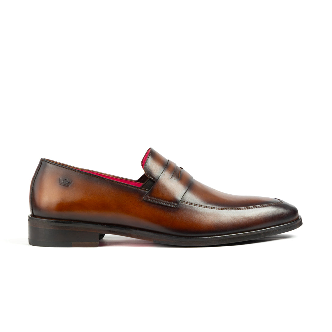 Mocasín Alessandro Café Suela Clasica