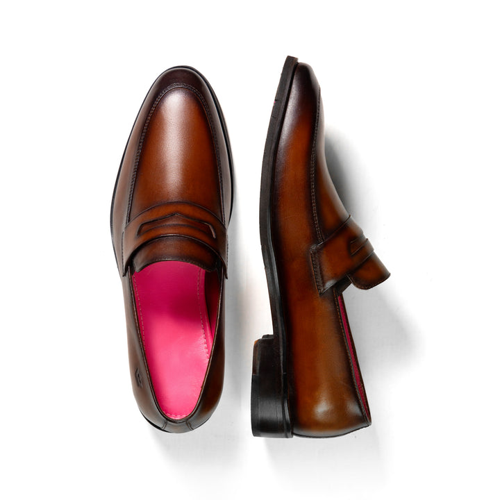 Mocasín Alessandro Café Suela Clasica