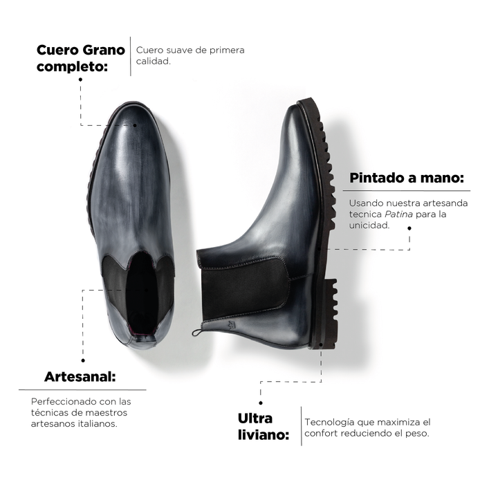Bota Jacques Gris Suela Ultraliviana
