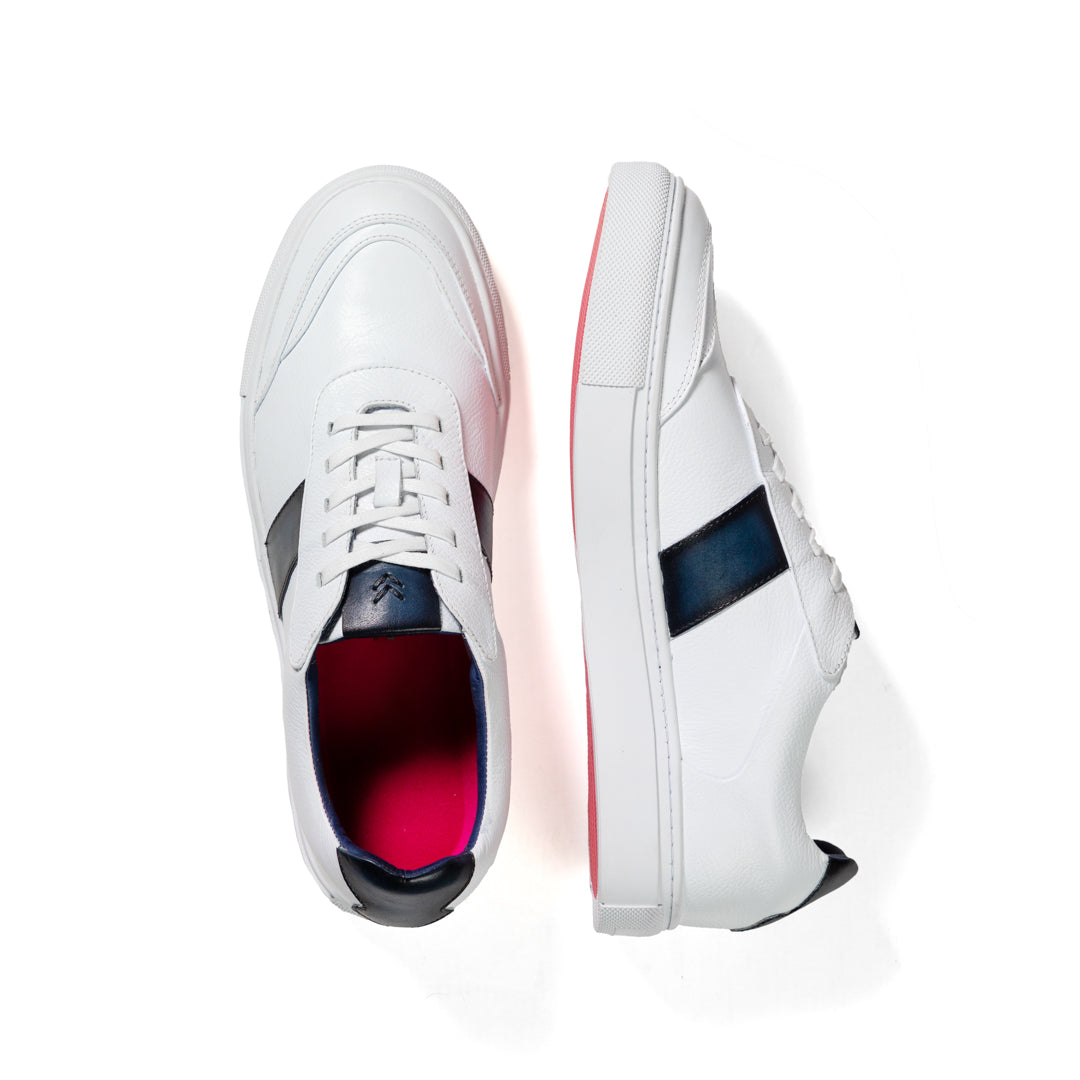 Sneaker Pisa Bianco-Azul