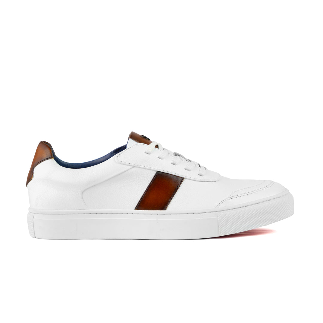 Sneaker Pisa Bianco-Caramelo