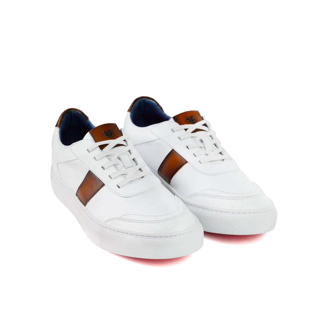Sneaker Pisa Bianco-Caramelo