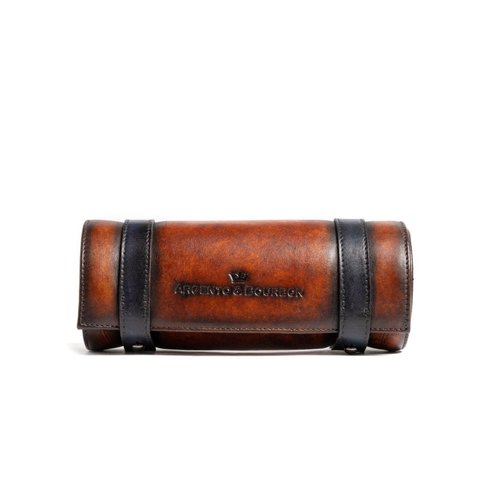 Porta Reloj Patina Cognac
