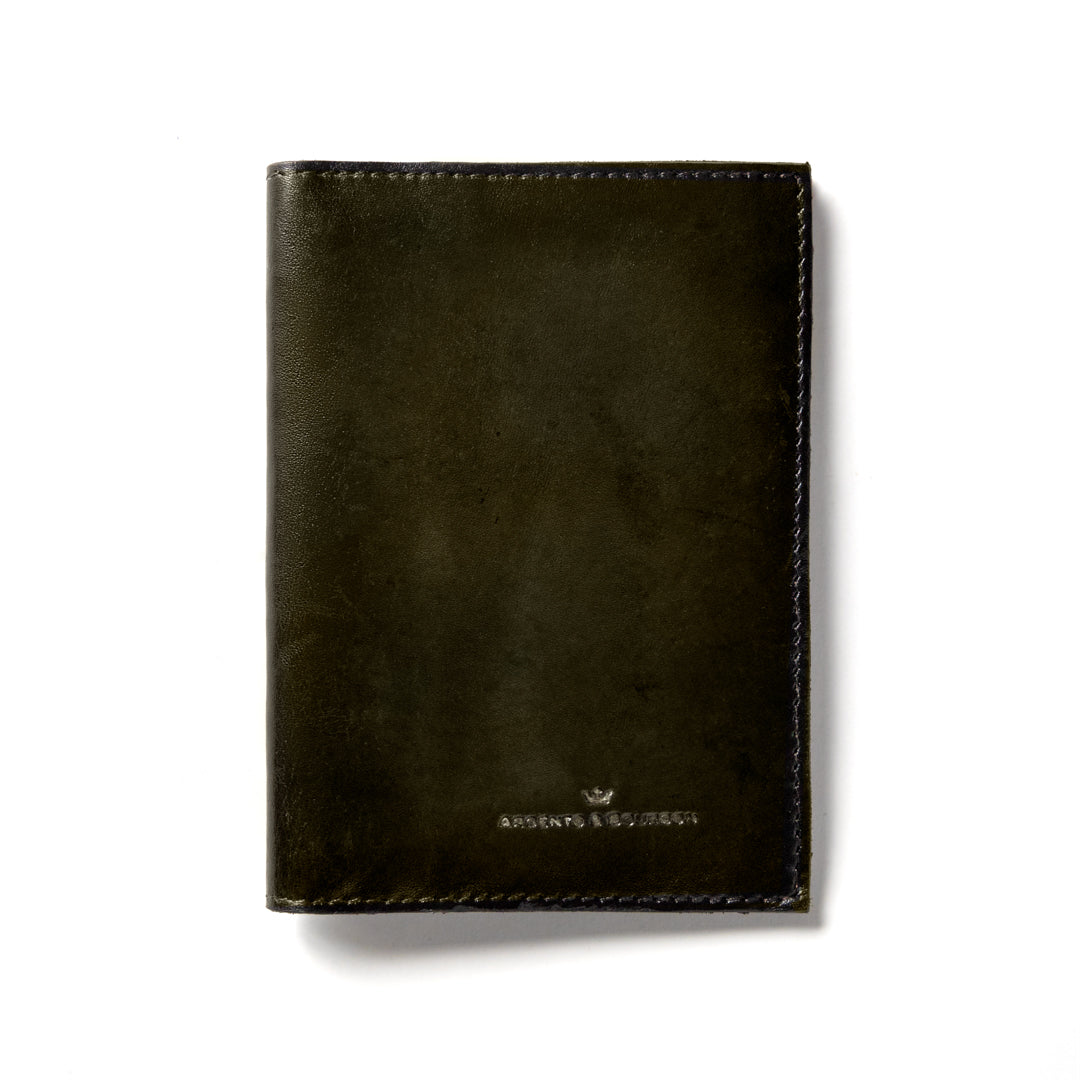 Porta Pasaporte Verde Patina
