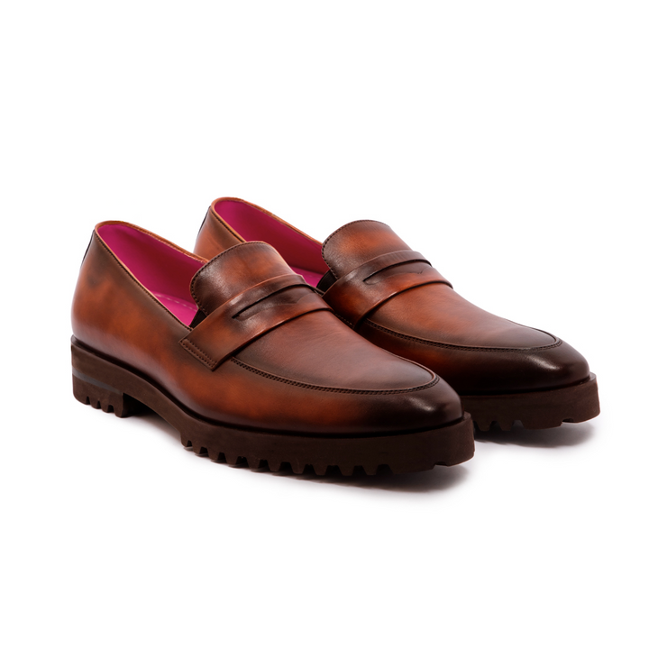 Mocasín Alessandro Cognac Suela Ultraliviana