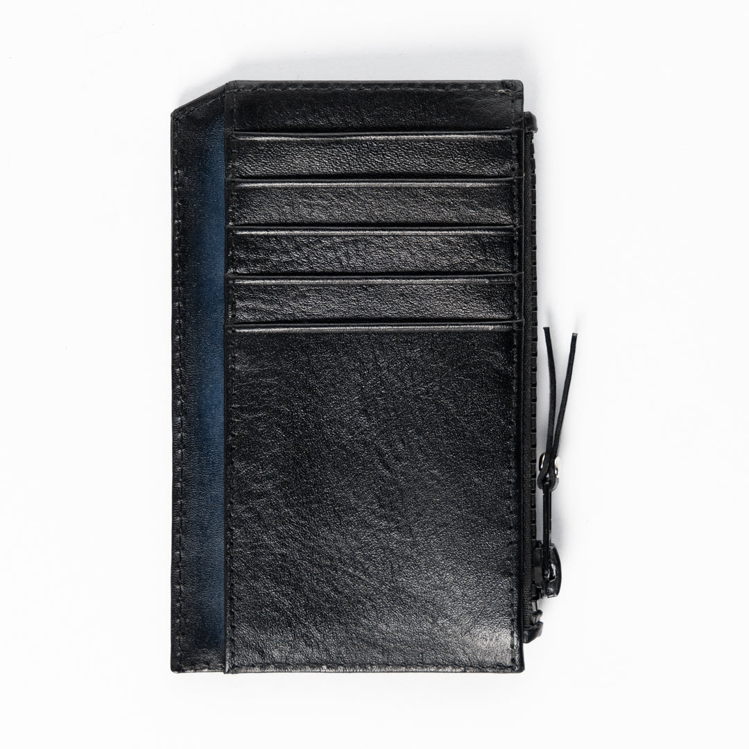 Blue Wallet - Black Patina