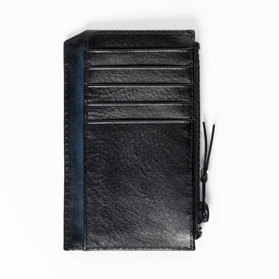 Blue Wallet - Black Patina