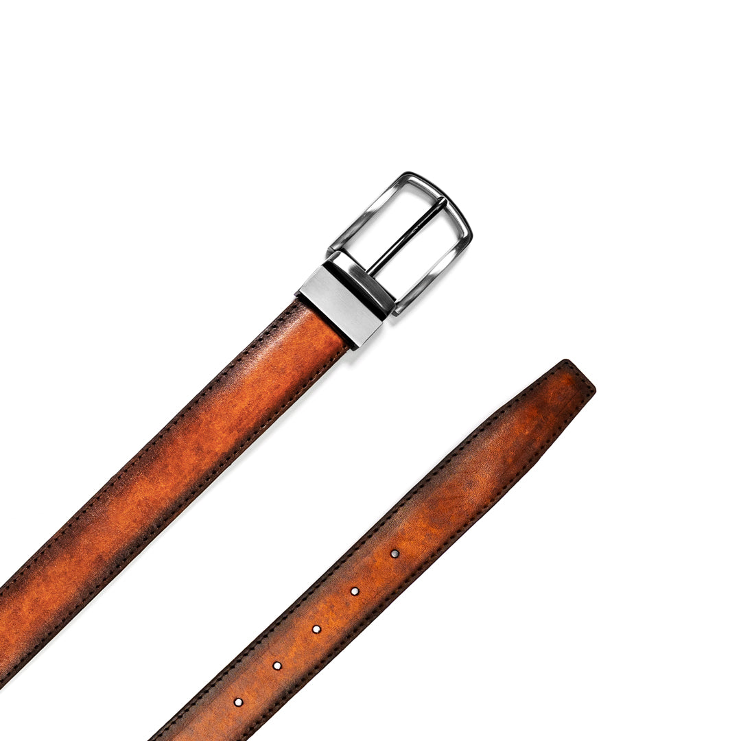 Cognac Patina Belt