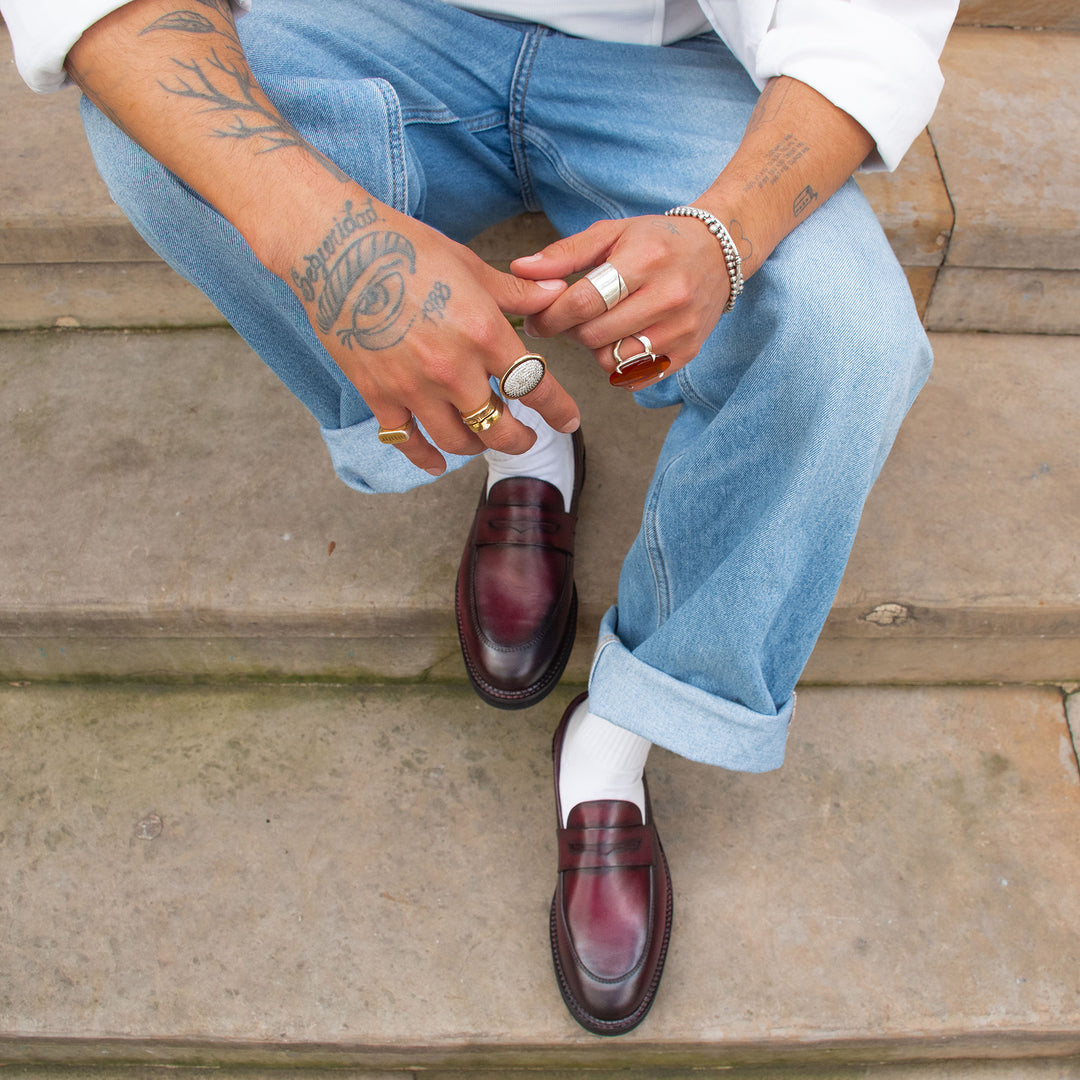 Mocasín Mercer Merlot Suela Ultraliviana