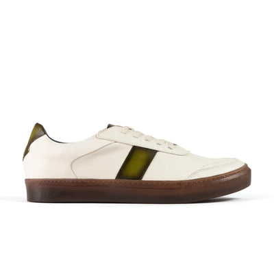 Sneaker Off Beige-Verde