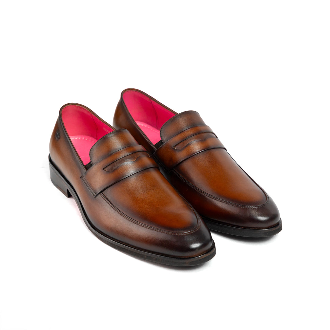 Alessandro Cognac Moccasin