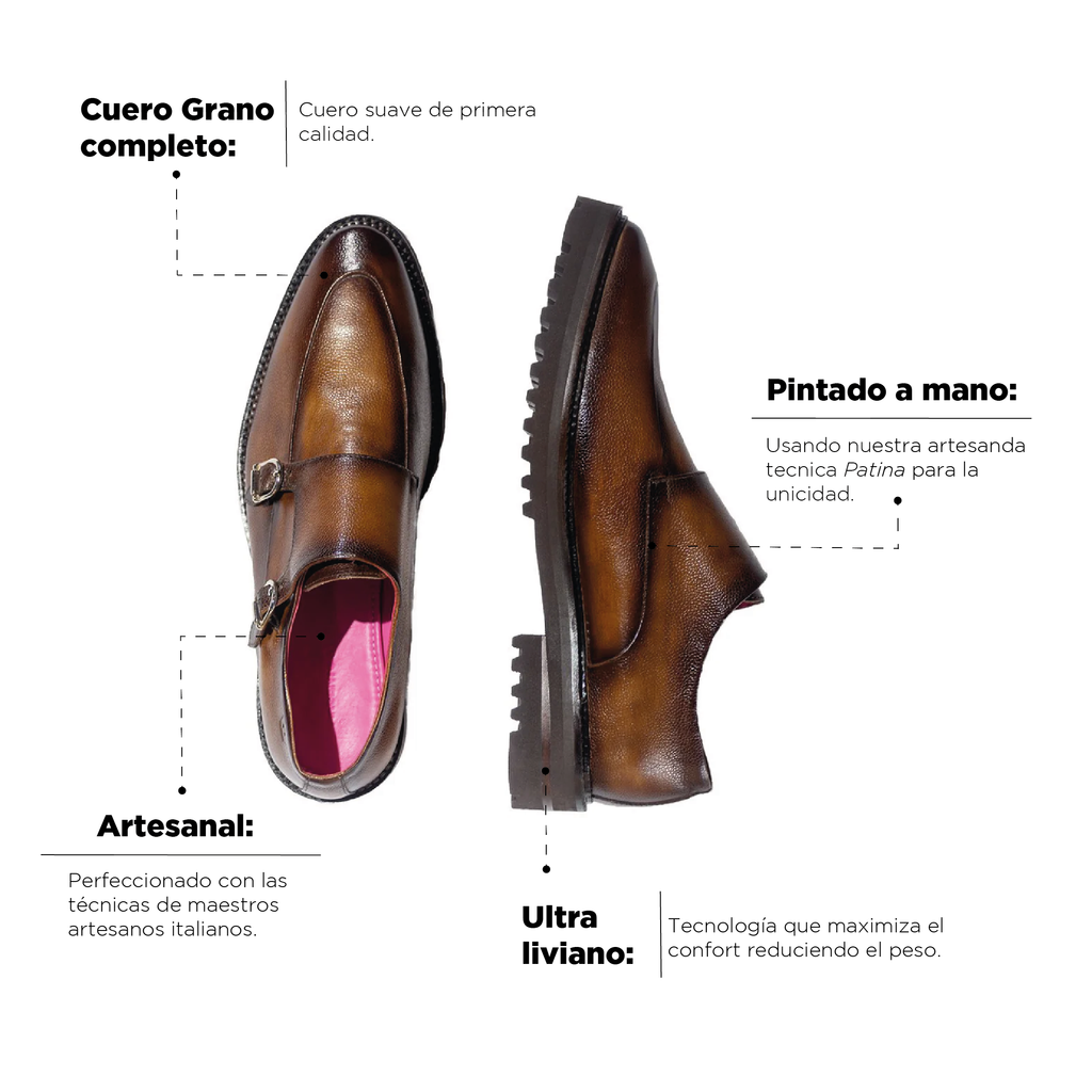 Monk Claudio Caramel Ultralight Sole