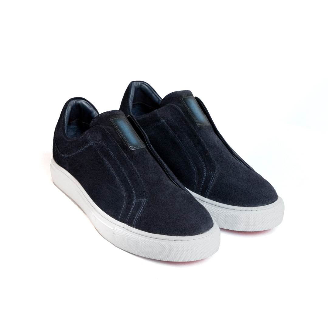 Sneaker Gino Azul Gamuza