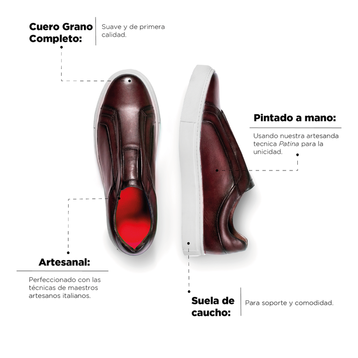 Sneaker Gino Vinotinto