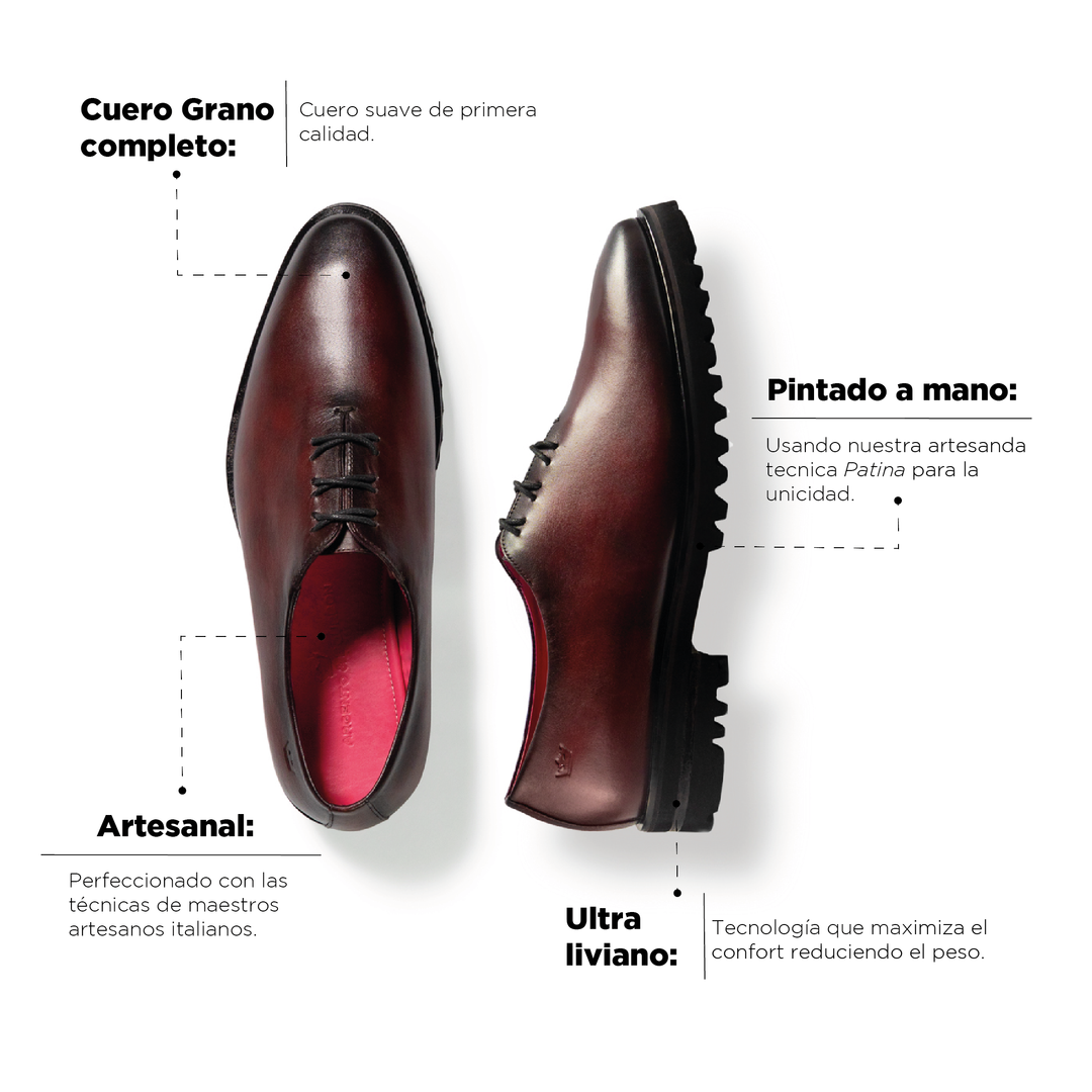 Oxford Lorenzo Burgundy Ultralight Sole 