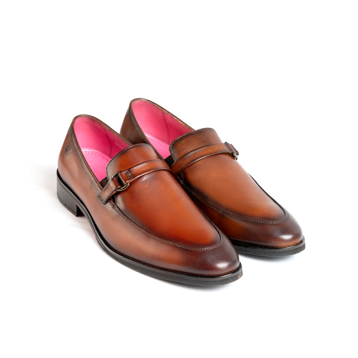 Alessandro Cognac Moccasin