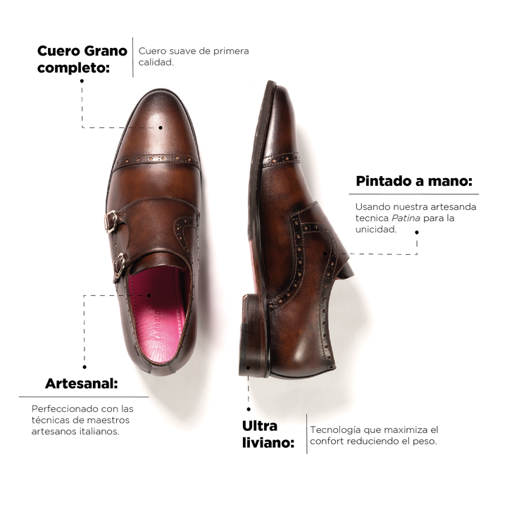 Monk Massimo Brown Classic Sole