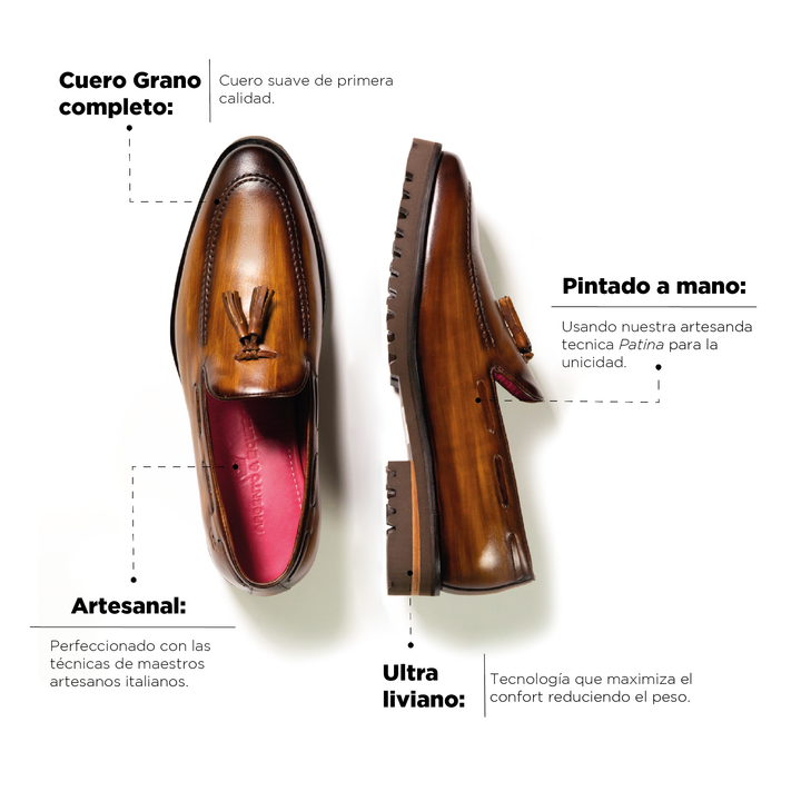 Venetto Caramel Moccasin Ultralight Sole